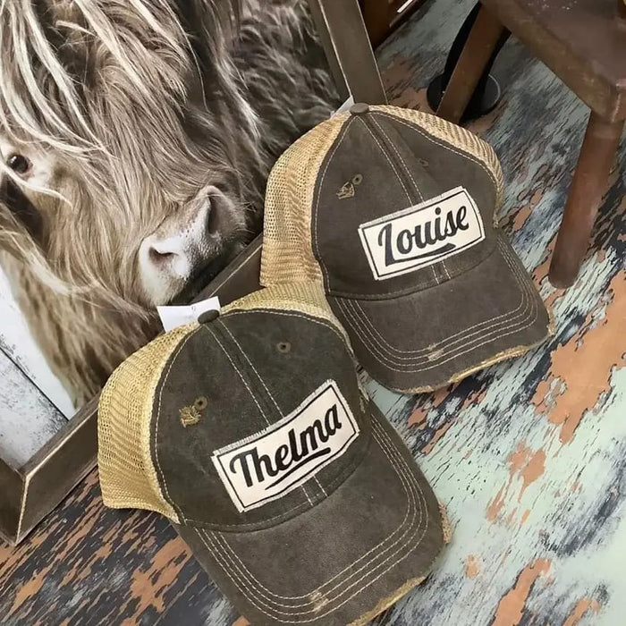 Thelma and Louise Hats - Distressed Baseball Caps
