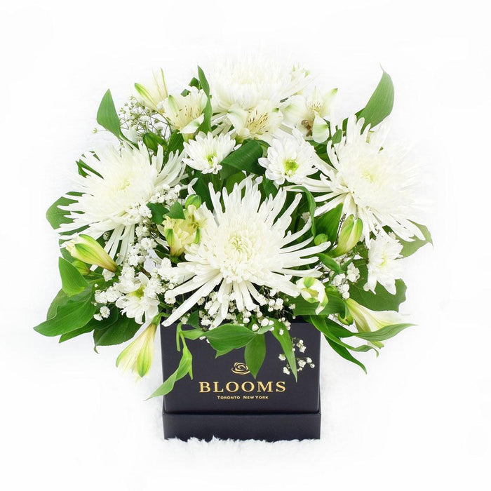 Tranquil Mixed Floral Arrangement with Spider Mums and Alstroemeria – gift basket with it is a perfect floral arrangement for a and t his arrangement