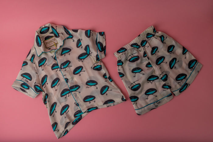 TROPICAL PUNCH Pajama Set Dodo White - Kids