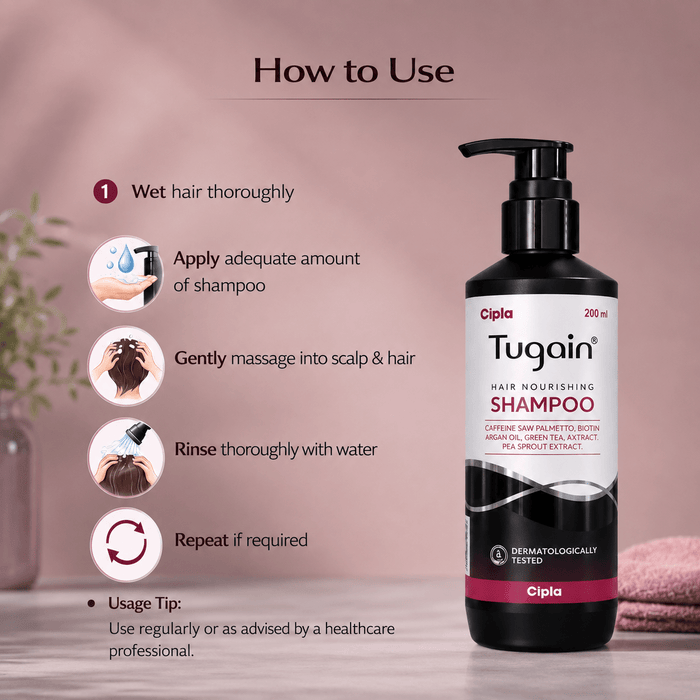 Tugain Hair Nourishing Shampoo 200ml - Cosmosentials