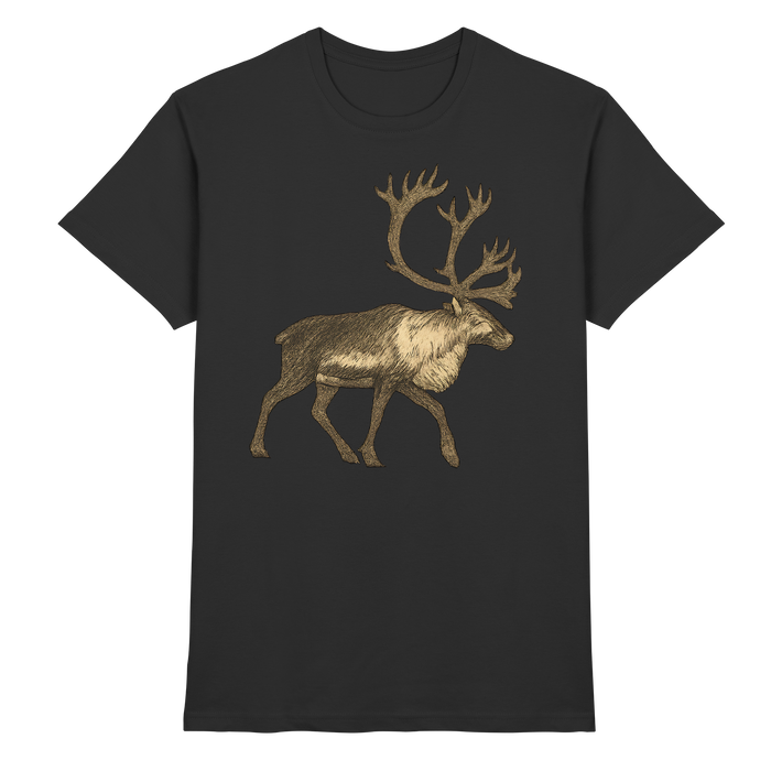 Black Arvenzo Tundra Walk unisex shirt front view, premium casual shirt with a comfortable fit and stylish design.