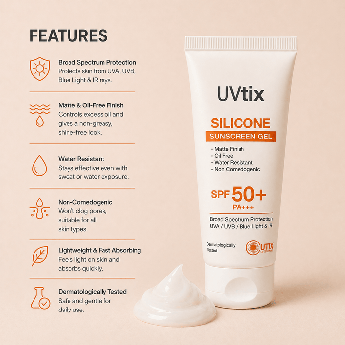 Uvtix Silicone Sunscreen Gel - Cosmosentials