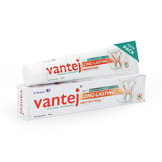 Vantej Toothpaste for Sensitive Teeth Dentist recommended sensitivity toothpaste for everyday use - 100g white