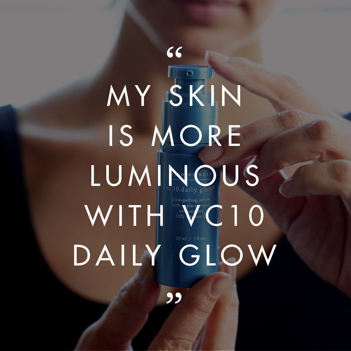 vc10 daily glow + vc10 nightly bright + vc10 eye bright contour + vc10 dark spot solution