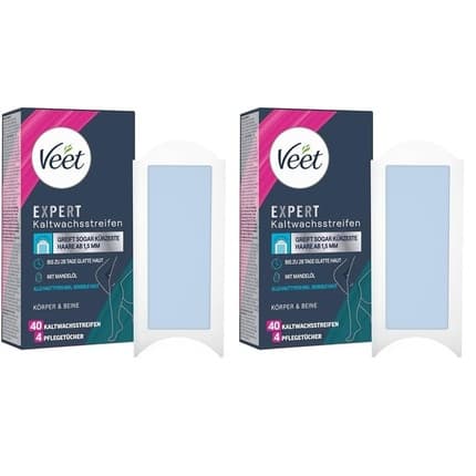 Veet Expert Cold Wax Strips for Body & Legs - Hair Removal