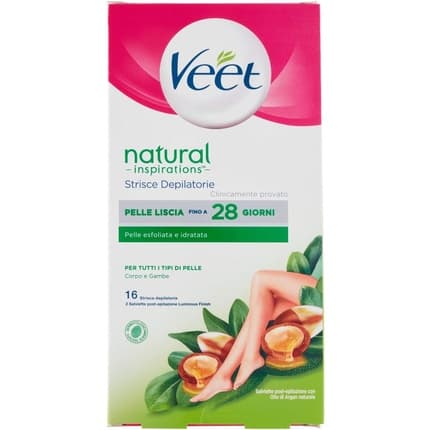 Veet Natural Body Strips X16 Hair Removal