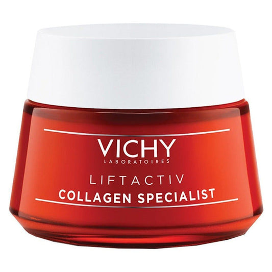 Vichy Liftactiv Collagen Specialist Day Cream Anti Aging Face Moisturizer, 50ml - Makkah Pharmacy