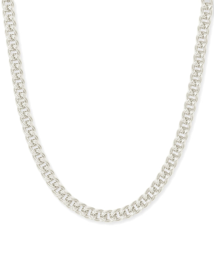 Vincent Chain Necklace in Silver Metal