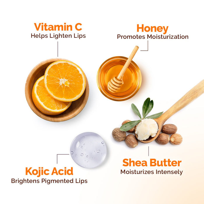 Vitamin C Moisture Therapy Lip Balm SPF 50 with Vitamin C & Honey for Lip Lightening - 15 g (Pack of 2)