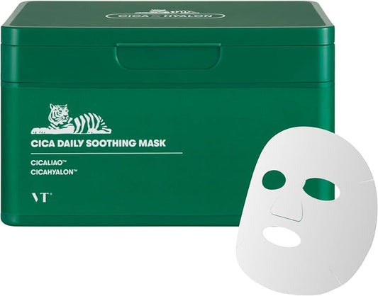 VT Cosmetic Daily Soothing Mask Facial Sheet Mask for Moist & Hydrating / 30ea