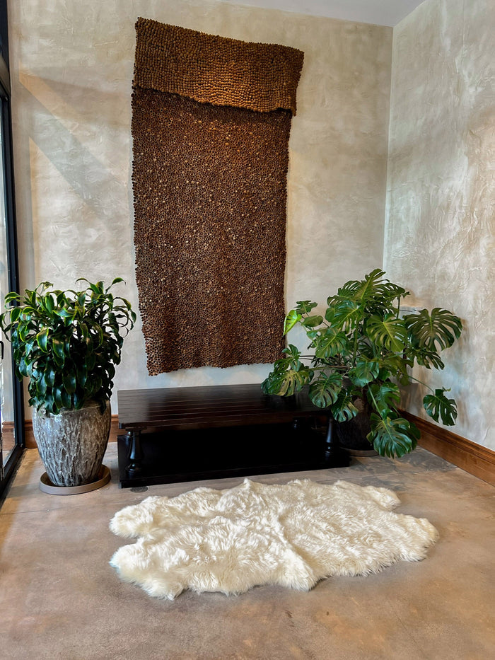 White New Zealand Sheepskin 4-Pelt 4' x 6' by Hudson Hides
