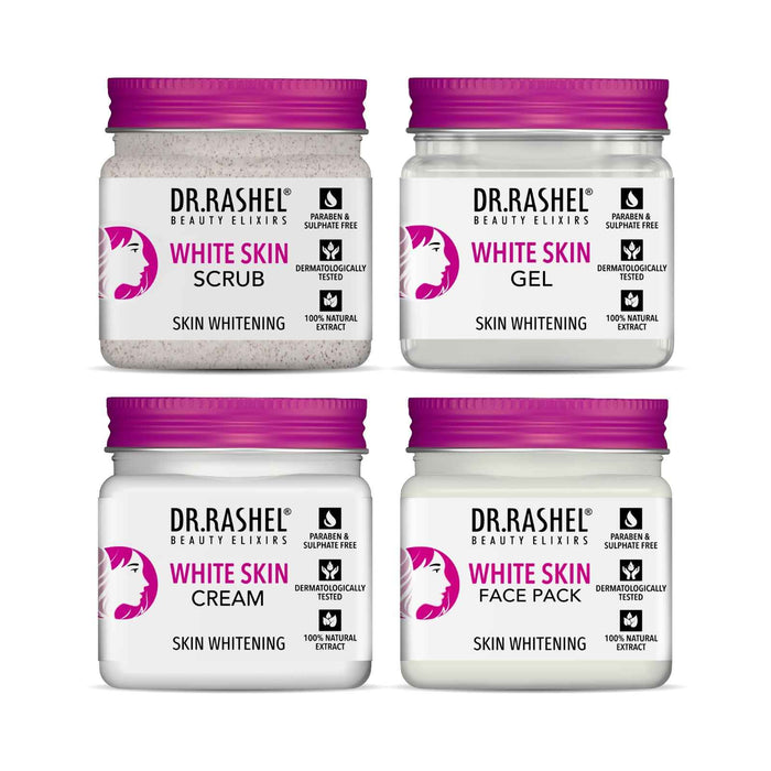 White Skin Pack of 4 Mini Jars
