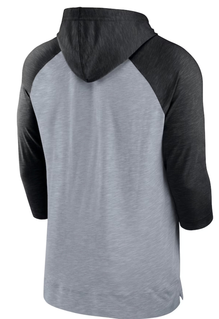 White Sox Nike Baseball Raglan 3/4-Sleeve Pullover Hoodie-2
