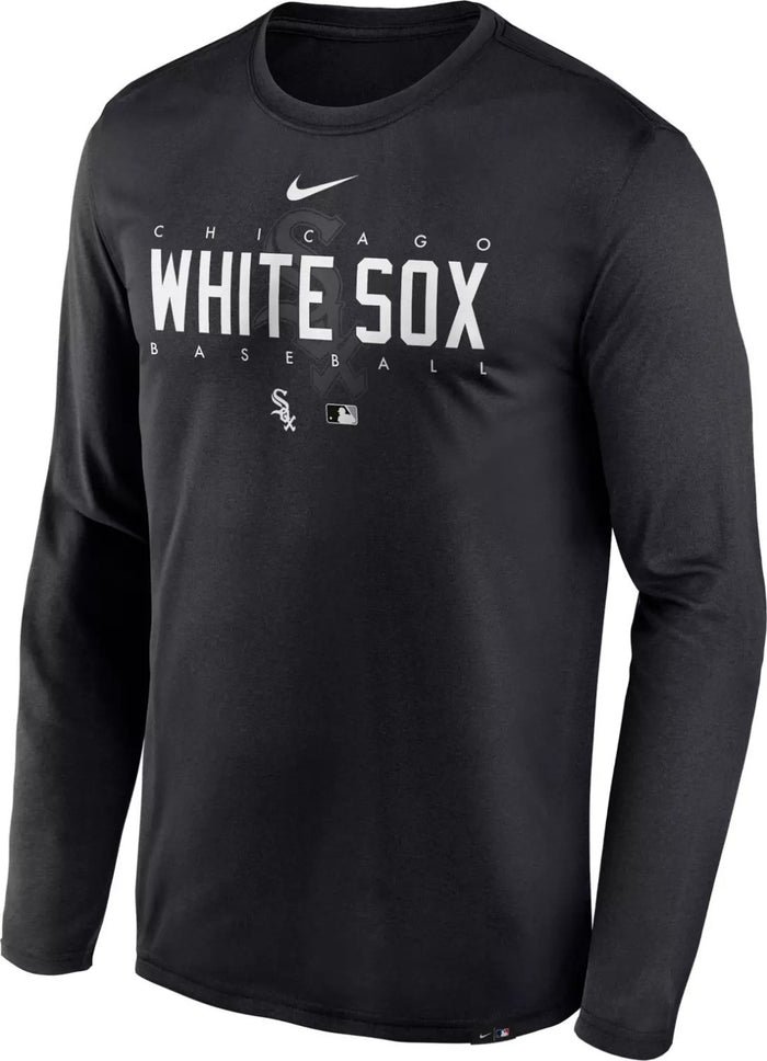 White Sox Nike Black Authentic Collection Legend Long Sleeve Tee