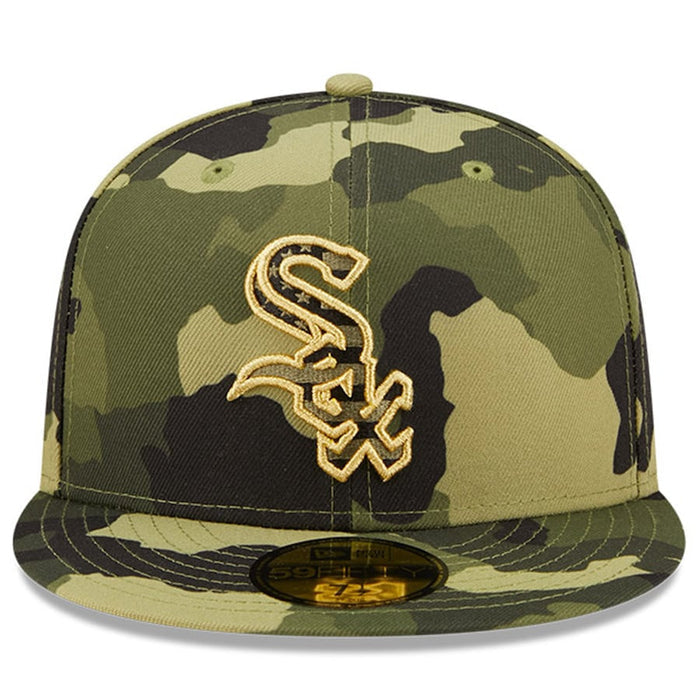 White Sox New Era Camo 2022 Armed Forces Day On-Field 59FIFTY Hat
