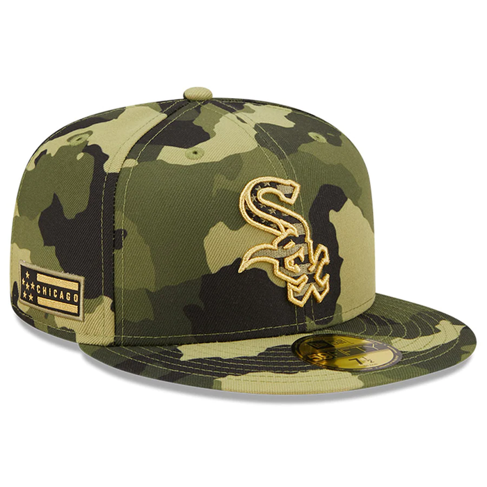 White Sox New Era Camo 2022 Armed Forces Day On-Field 59FIFTY Hat-1