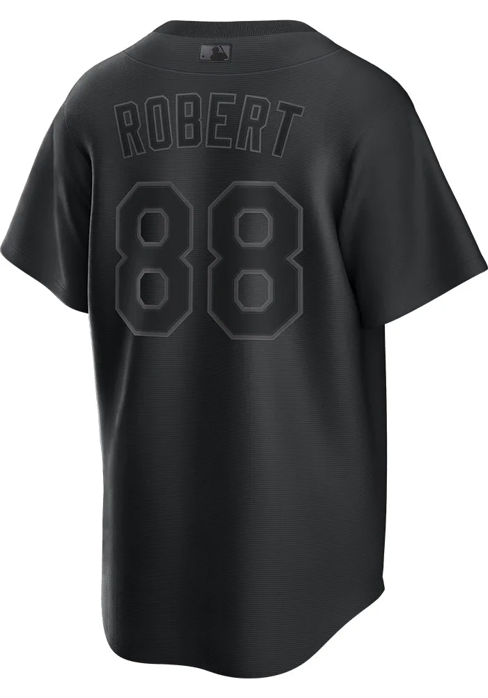 WhiteSox Pitch Black Luis Robert #88 Replica Jersey
