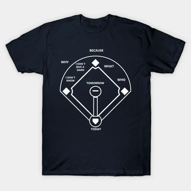 Who'S On First Baseball Love Funny Classic T-Shirt