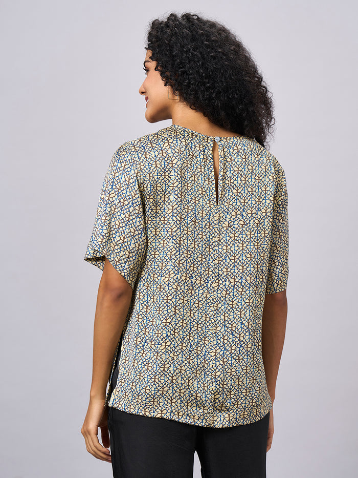 Women's Modal Viscose Regular Fit Blouse Multi