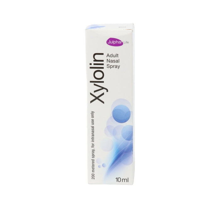Xylolin 0.1% Xylometazoline Hydrochloride Nasal Spray for Adults, 10ml - Makkah Pharmacy