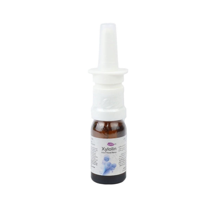 Xylolin 0.1% Xylometazoline Hydrochloride Nasal Spray for Adults, 10ml - Makkah Pharmacy