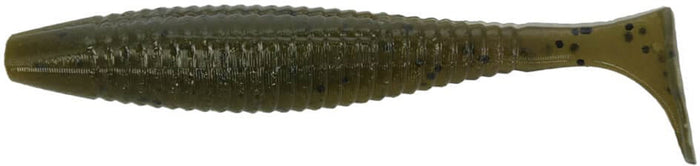 Gary Yamamoto Shibo Swimmer - 3.2 Inch - Green Pumpkin Black Flake