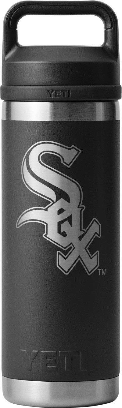 Yeti Chicago White Sox Black 18oz Bottle with Chug Cap