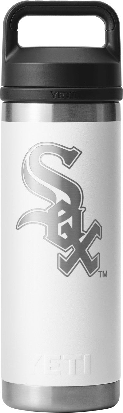 Yeti Chicago White Sox White 18oz Bottle with Chug Cap