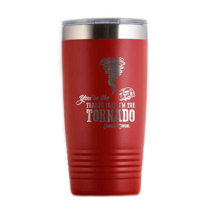 Red Tornado tumbler B0012