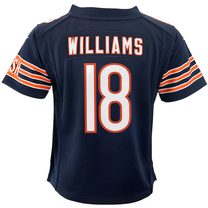 Youth Chicago Bears Nike Navy Game Caleb Williams #18-1