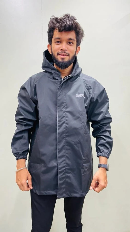 Zeel ZE 101 Waterproof Polyester Rain Suit for Men with Hood | Windproof, Dust Resistant & Lightweight Rainwear
