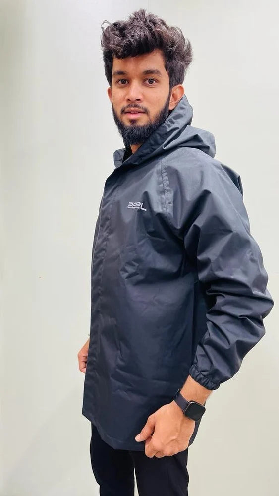 Zeel ZE 101 Waterproof Polyester Rain Suit for Men with Hood | Windproof, Dust Resistant & Lightweight Rainwear