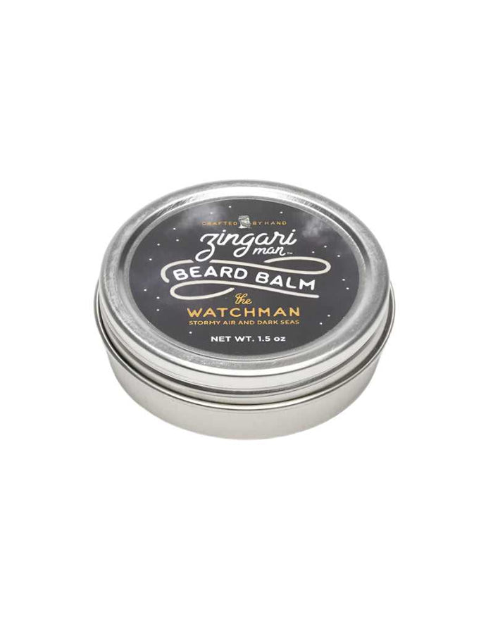 Zingari Man The Watchman Beard Balm tin with oceanic scent